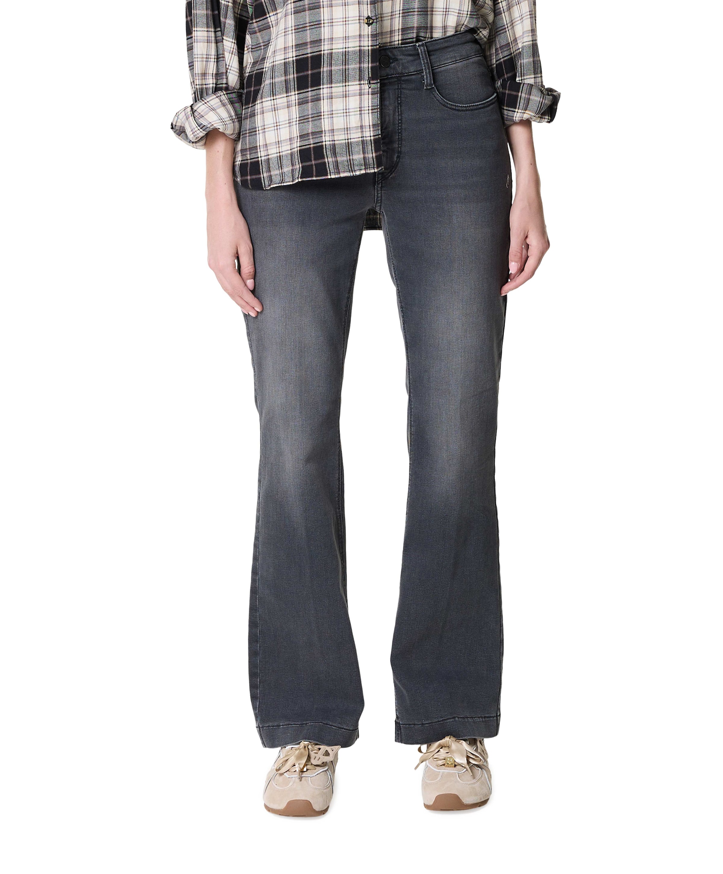 MAC DREAM BOOT dames jeans grijs