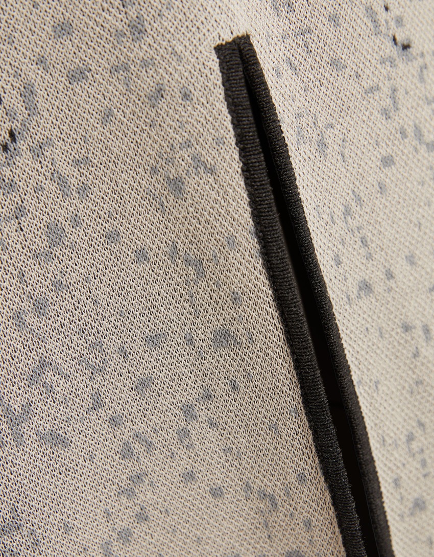 Vestido longo de malha jacquard sem mangas Generation Bershka