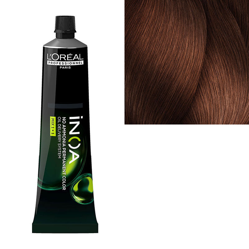 Coloration sans ammoniaque Inoa 6.35 blond foncé doré acajou