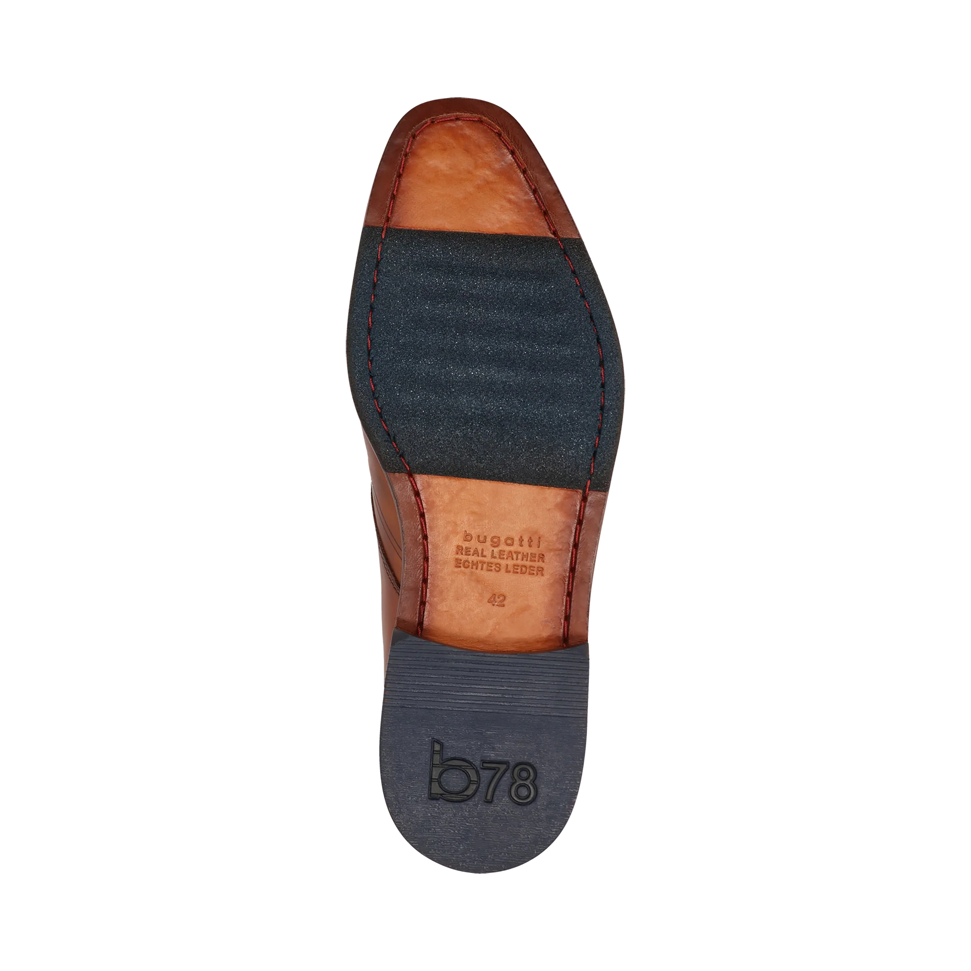 Leder Business Schnürer cognac
