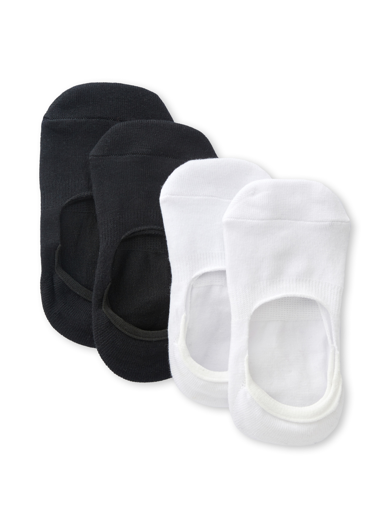 Lot de 4 paires de socquettes invisibles