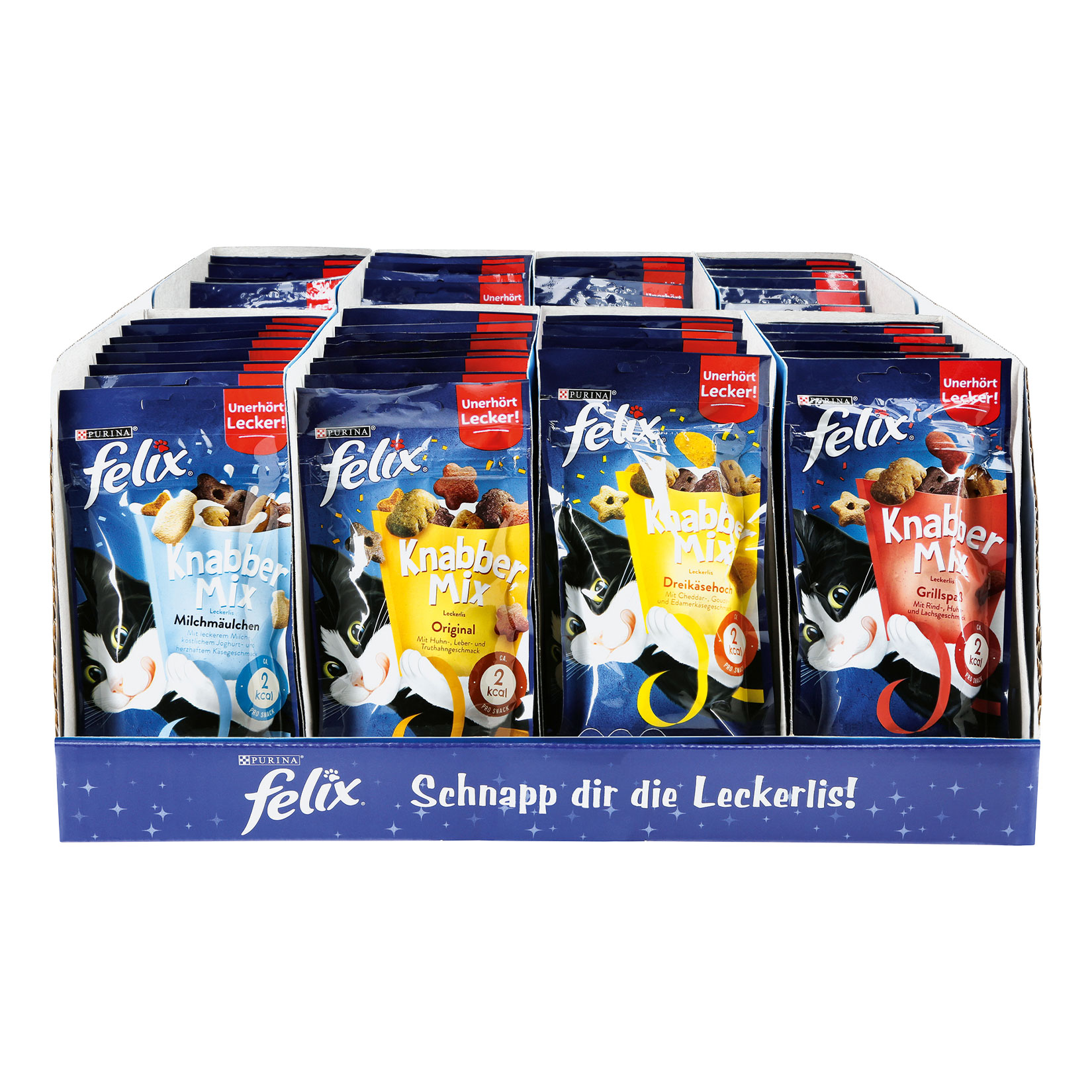 Felix Katzensnack Knabbermix 60 g, verschiedene Sorten, 64er Pack