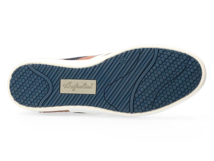 Australian Footwear Nottingham Leather Tan-Blue-White [T30]