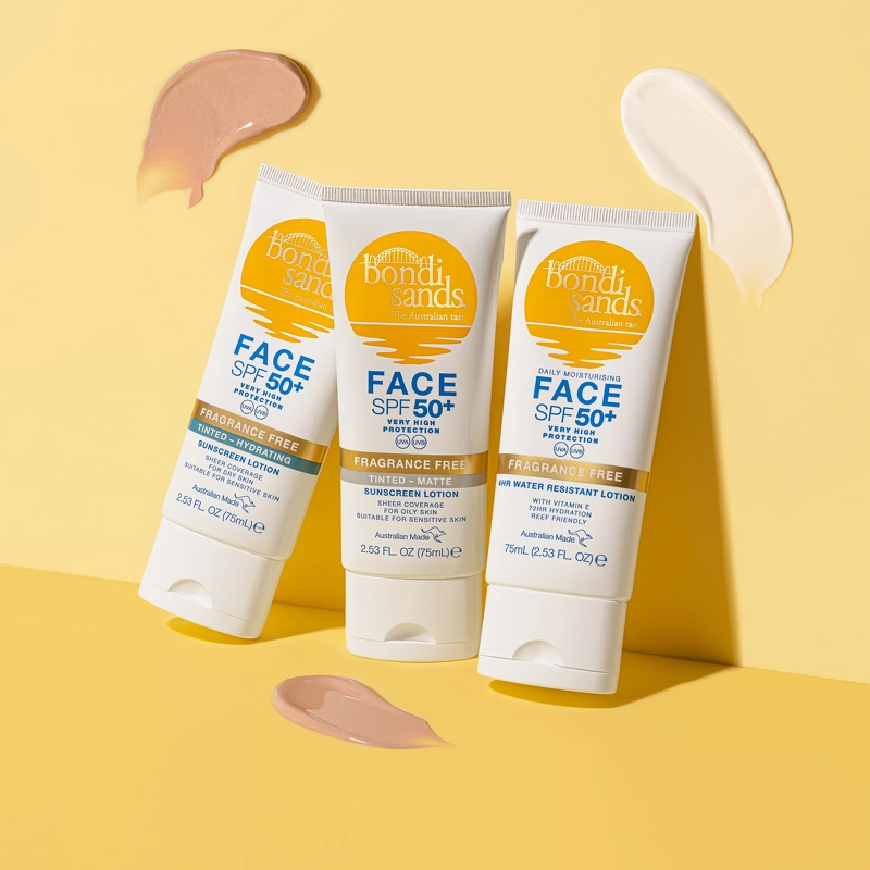 Bondi Sands SPF 50+ Fragrance Free Tinted Face Lotion - Hydrating 75 ml
