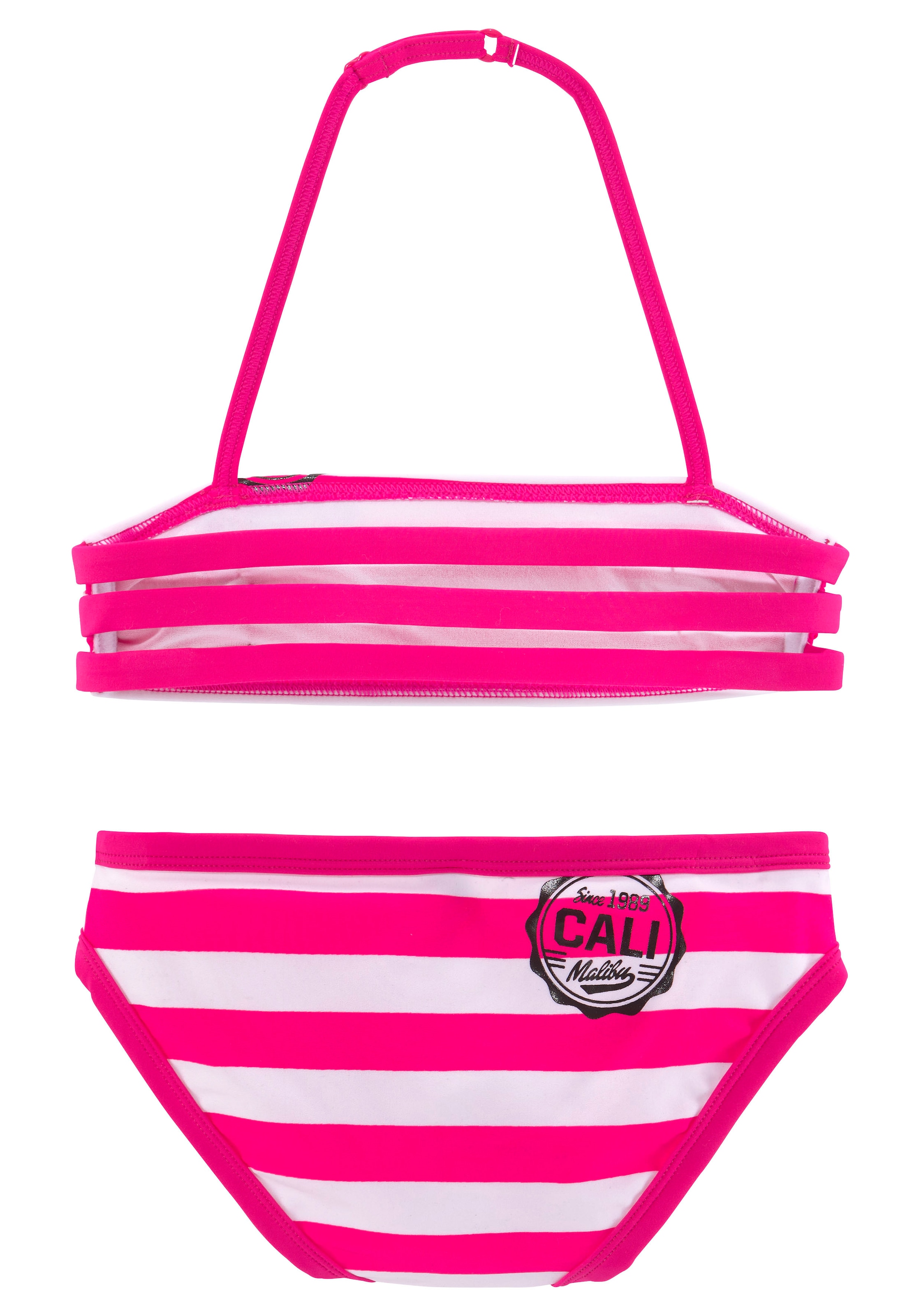 Bench. Bandeau-Bikini mit trendigen Streifen