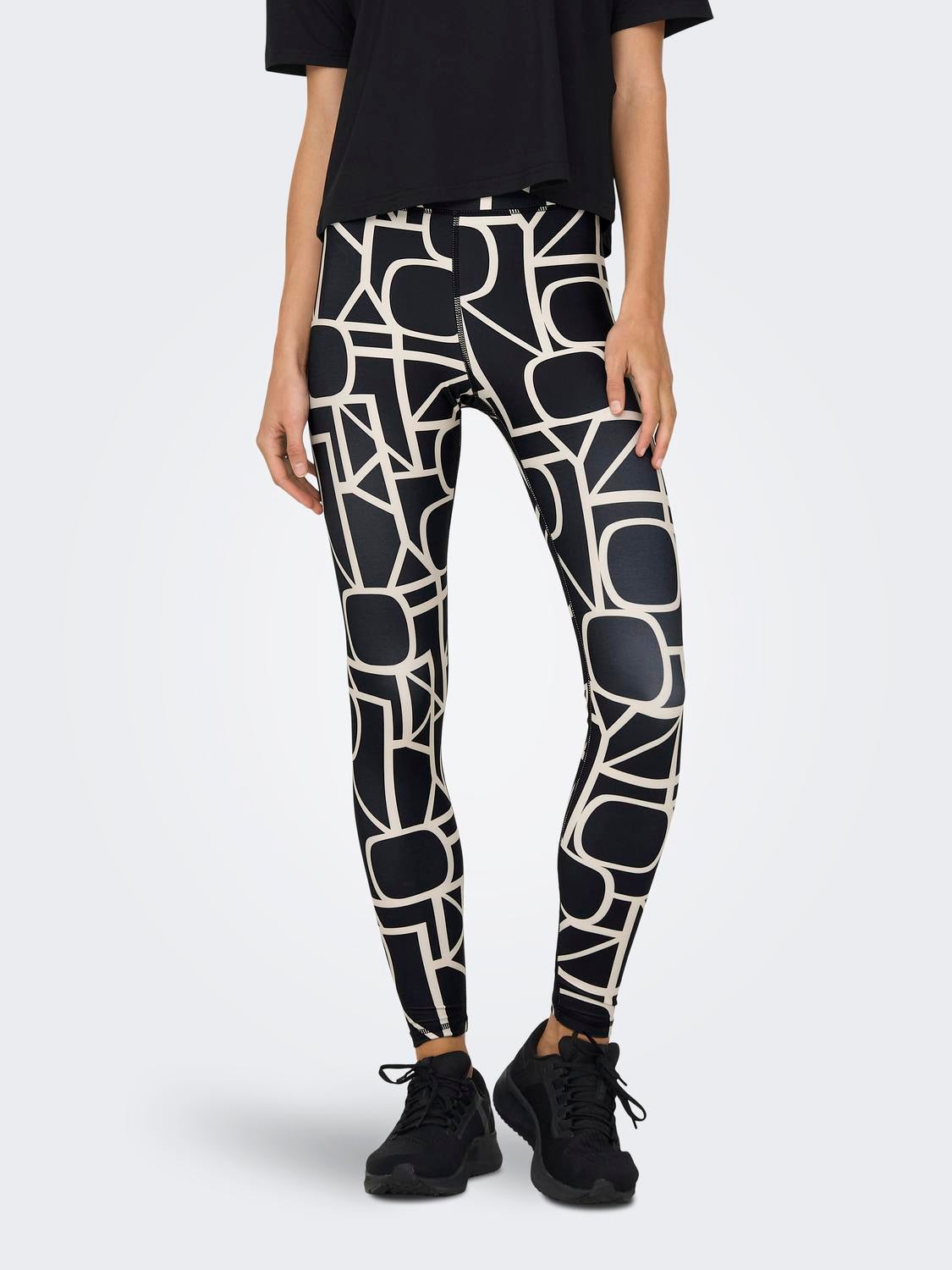 ONPFONT-2 Hohe Taille Skinny Fit Sportleggings Black