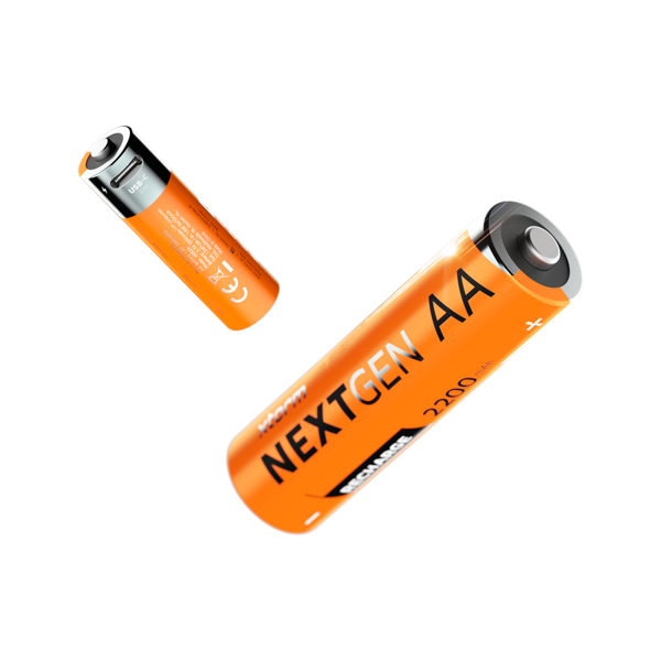 NextGen AA Batterijen USB-C Oplaadbaar - 4 Stuks