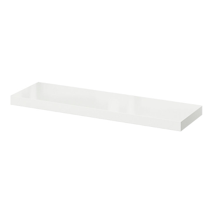 Tablette murale avec fixation invisible Form Cusko blanc brillant 80 cm