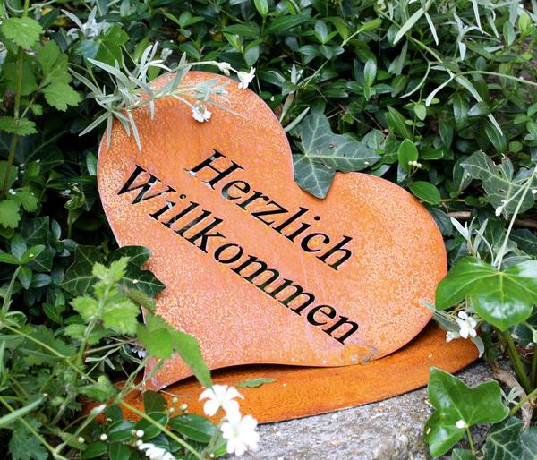 Ferrum Rost-Herz Herzlich Willkommen, ca. H24