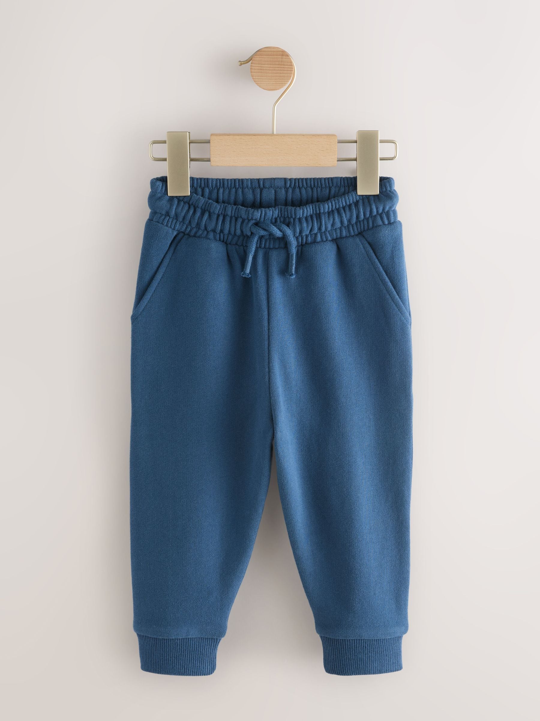 Blauw - Zacht aanvoelende jersey joggingbroek (3 mnd-7 jr)
