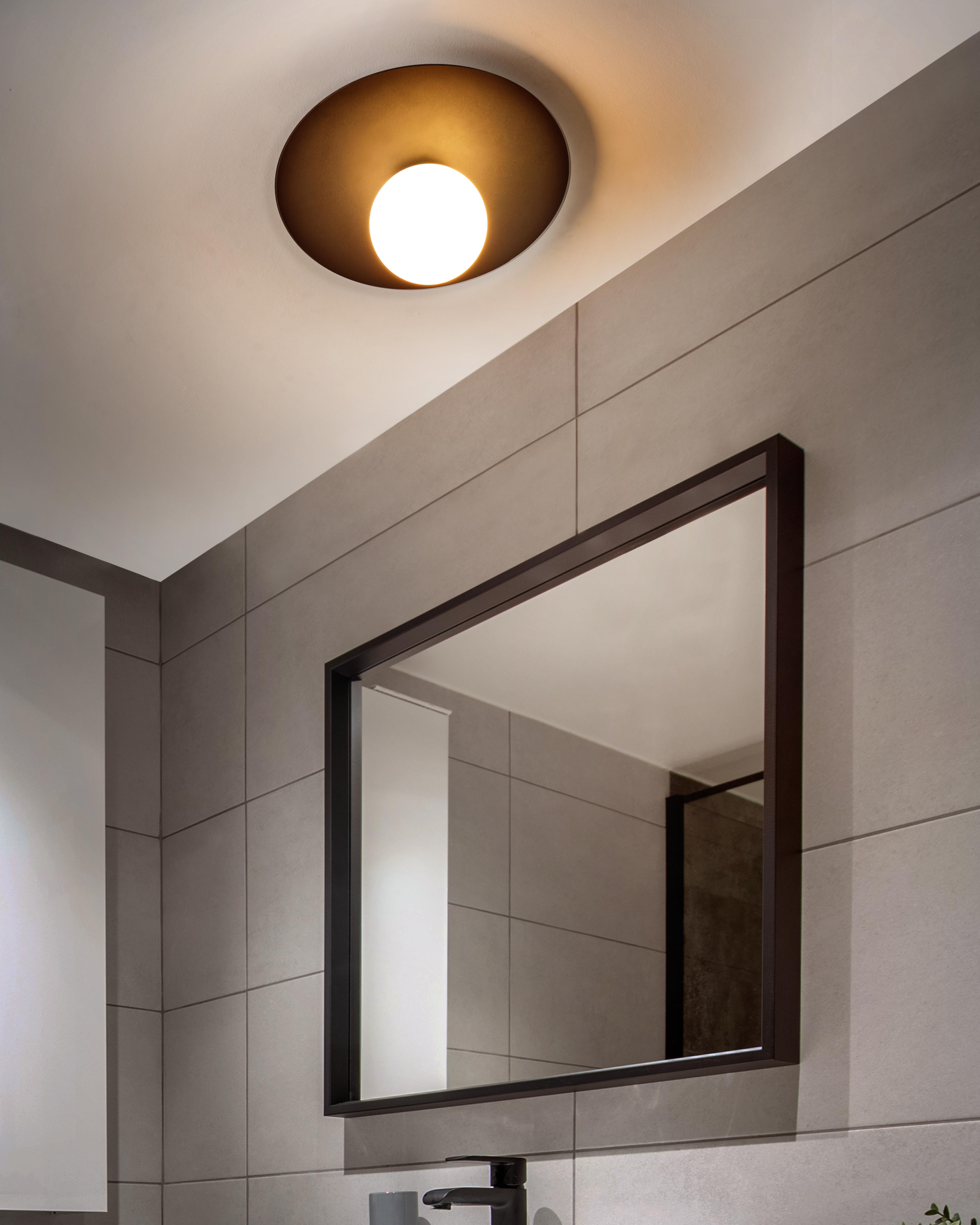 Plafondlamp TARDES Metaal Zwart