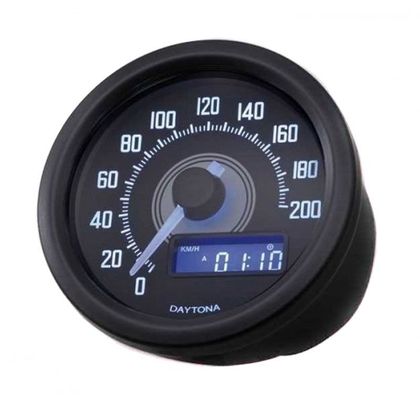 Compteur Digital Daytona velona noir Universel - Noir