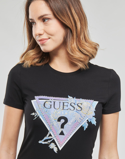 Guess - SS CN ALVA TEE - Noir