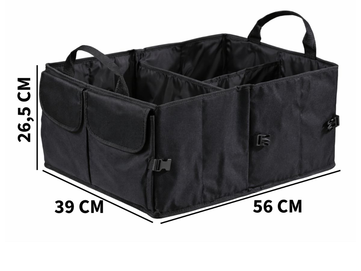 CUHOC 56 x 39 x 26,5 cm kofferbak organizer - Black