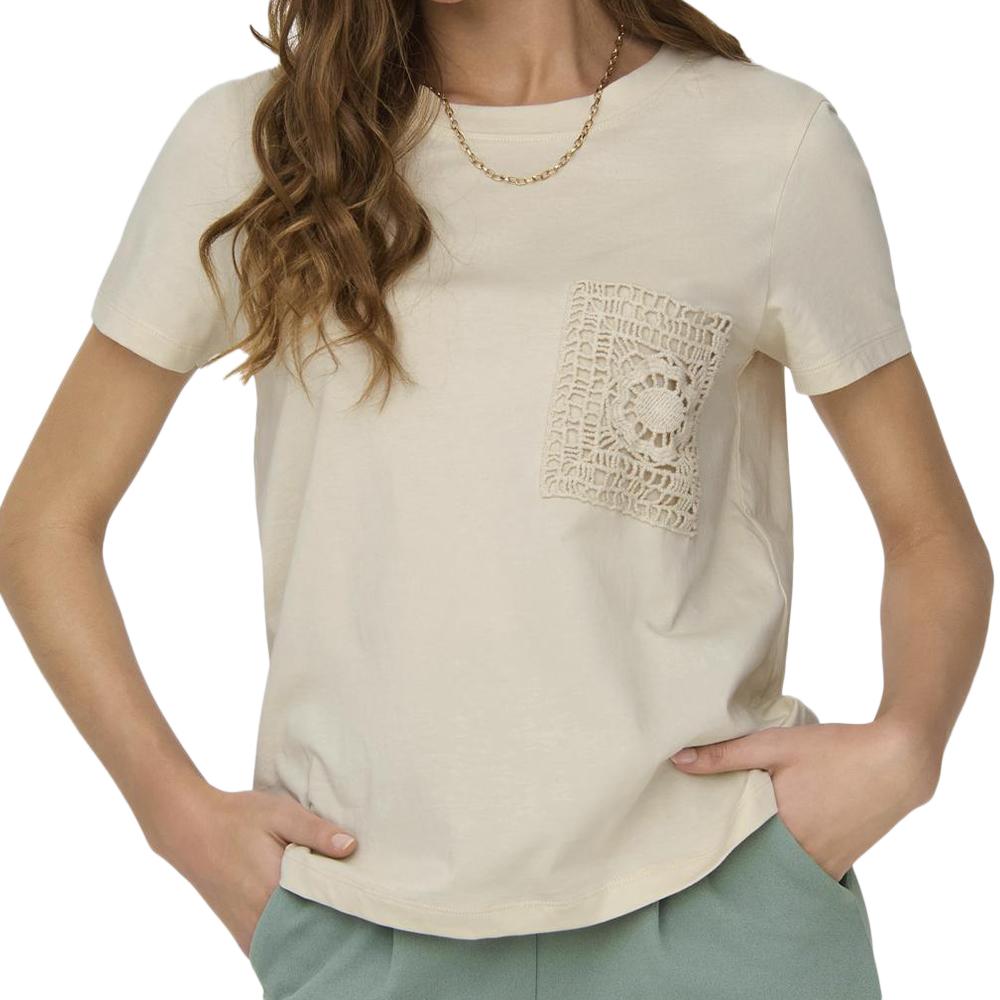 JDY T-shirt Beige Femme JDY Selma