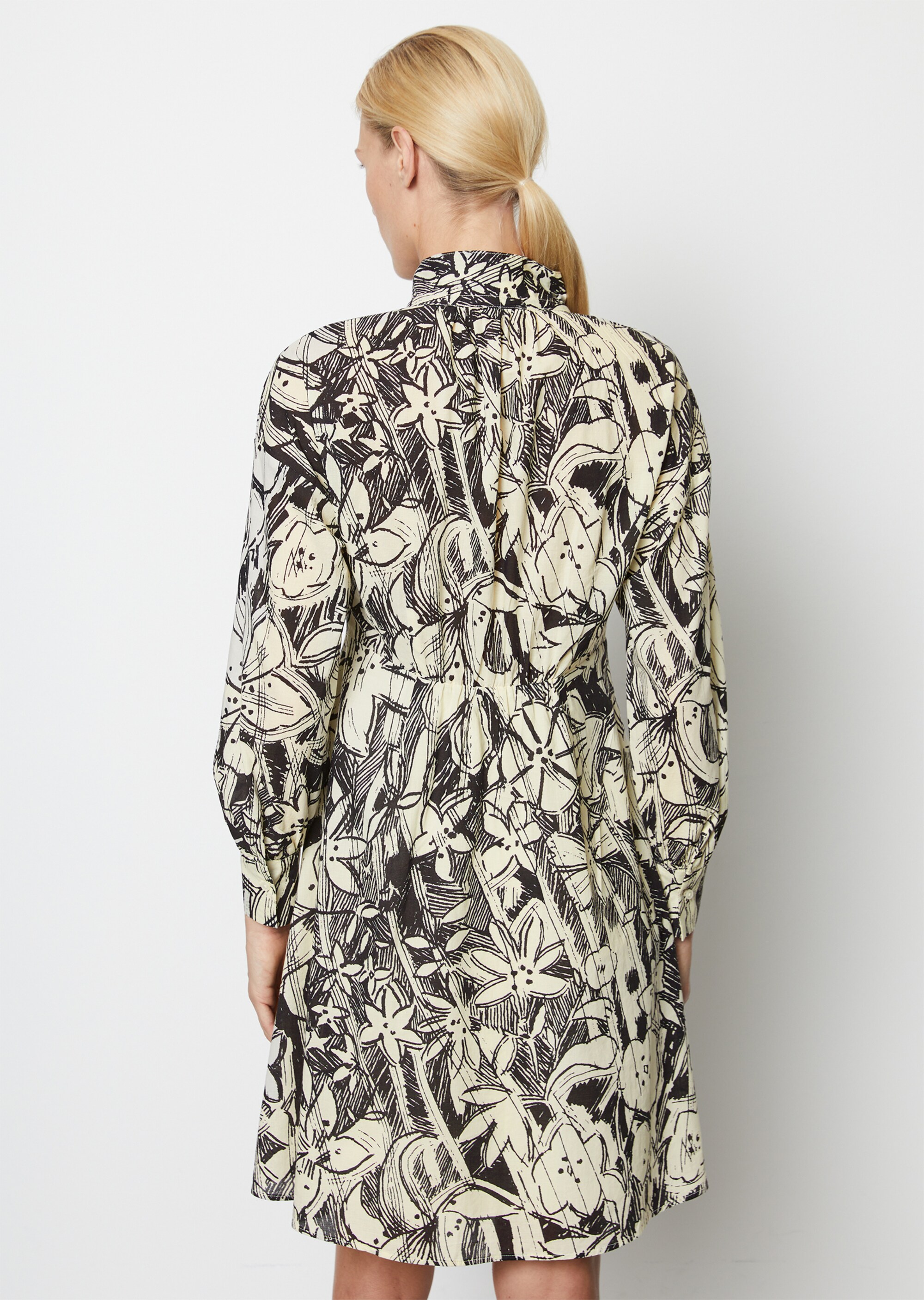 Print-Kleid A-Shape aus reiner Baumwolle