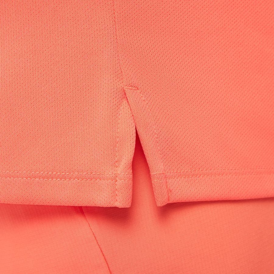 Nike Haut Running Dri-FIT UV Miler Manches Longues - Orange/Argenté