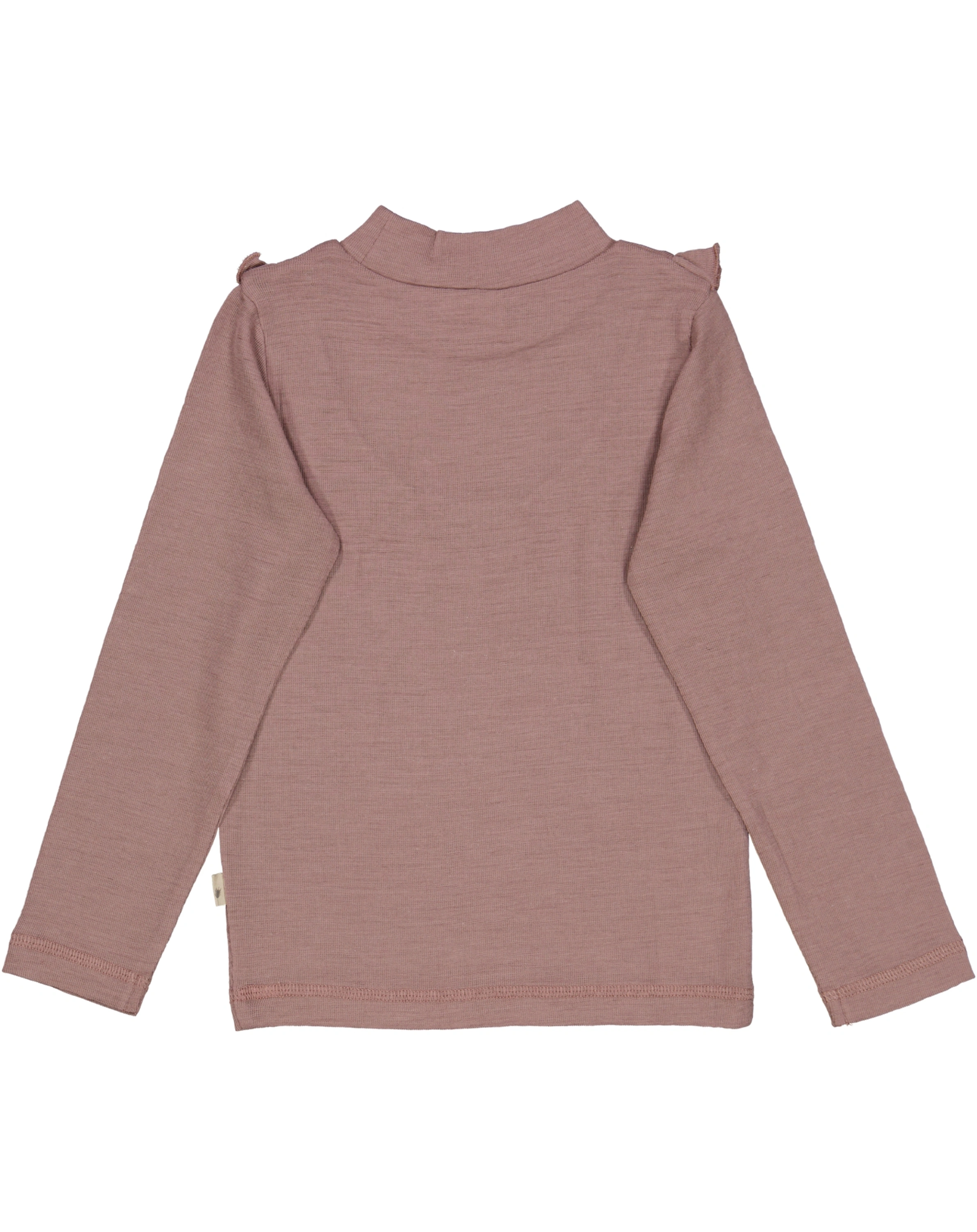 Woll-Langarmshirt RUFFLE in dusty lilac