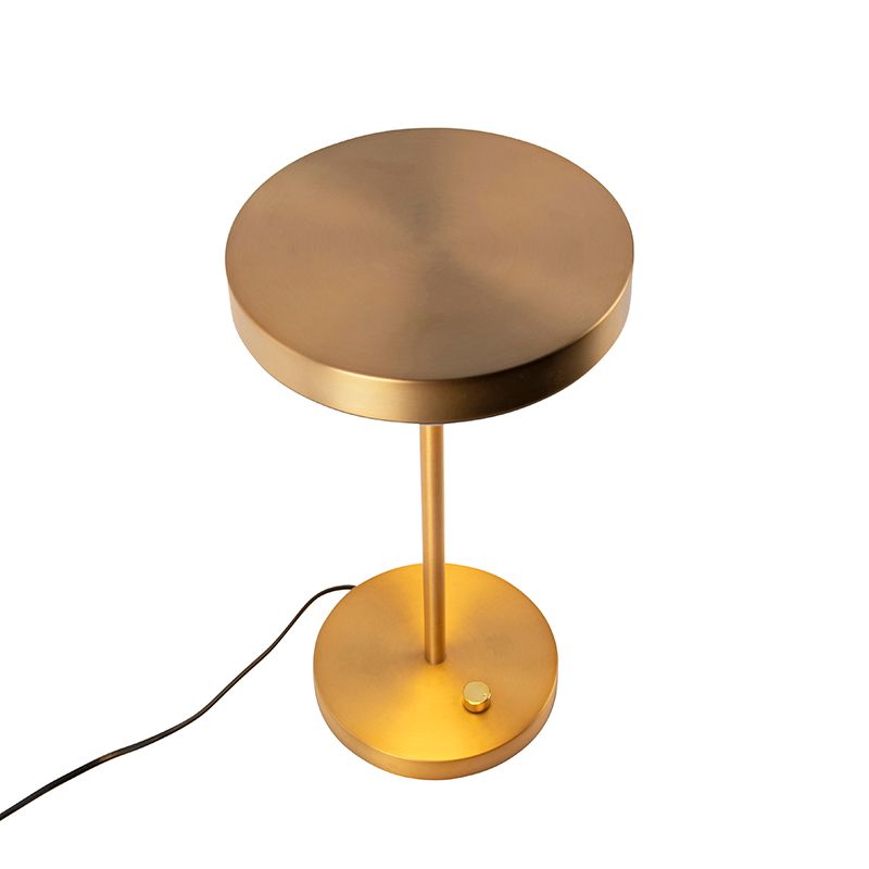 Moderne tafellamp brons incl. LED - Disco