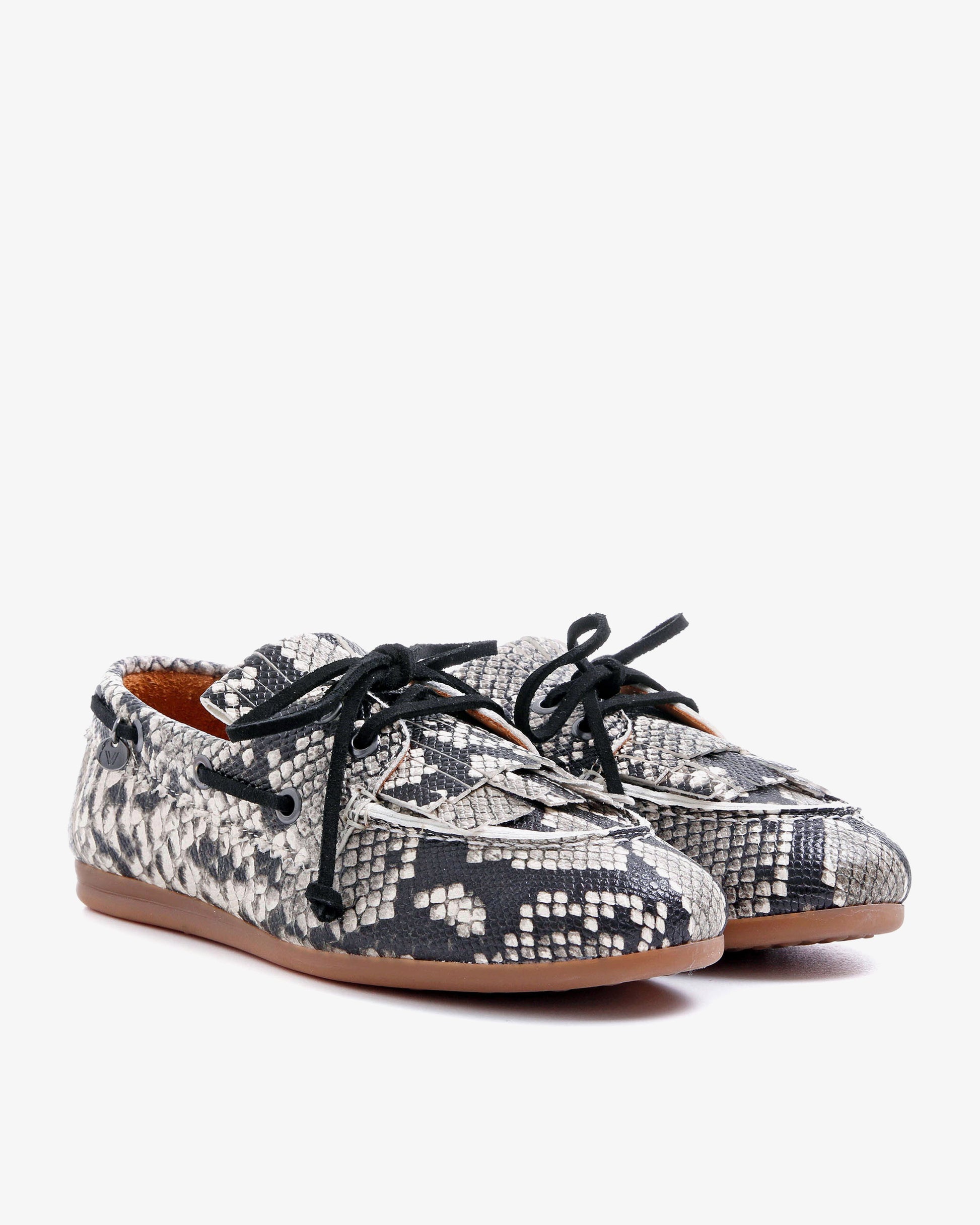 VIA VAI slangenprint dames loafers June Loua