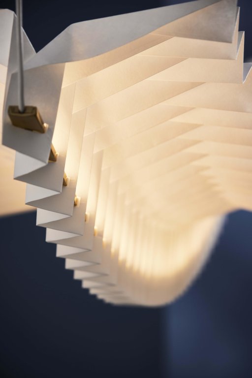 Frandsen Sora hanglamp solid brass/white