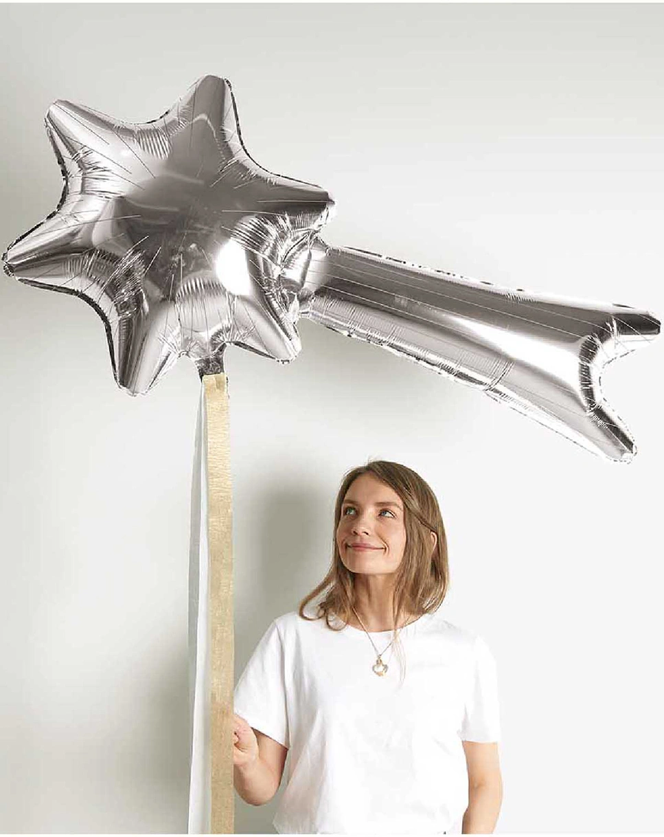Folienballon STERNSCHNUPPE in silber