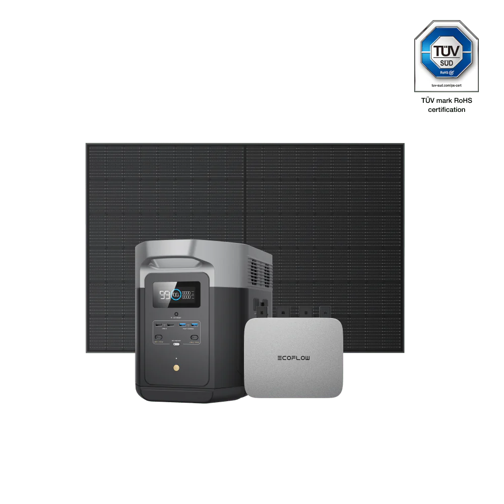 EcoFlow PowerStream Balkonkraftwerk mit 2 kWh Speicher 800W - DELTA Max 2000