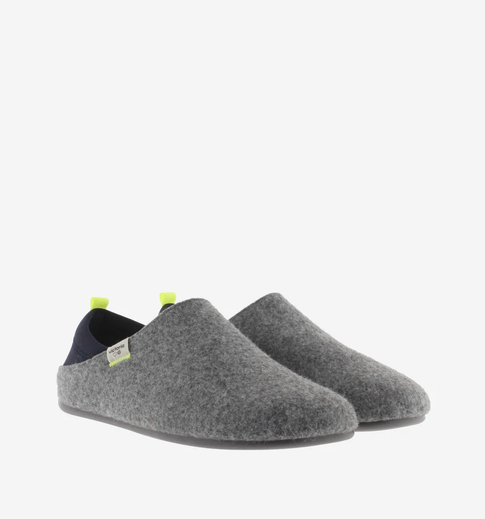 NORTE FELT AND NEOPRENE SLIPPERSGRIS