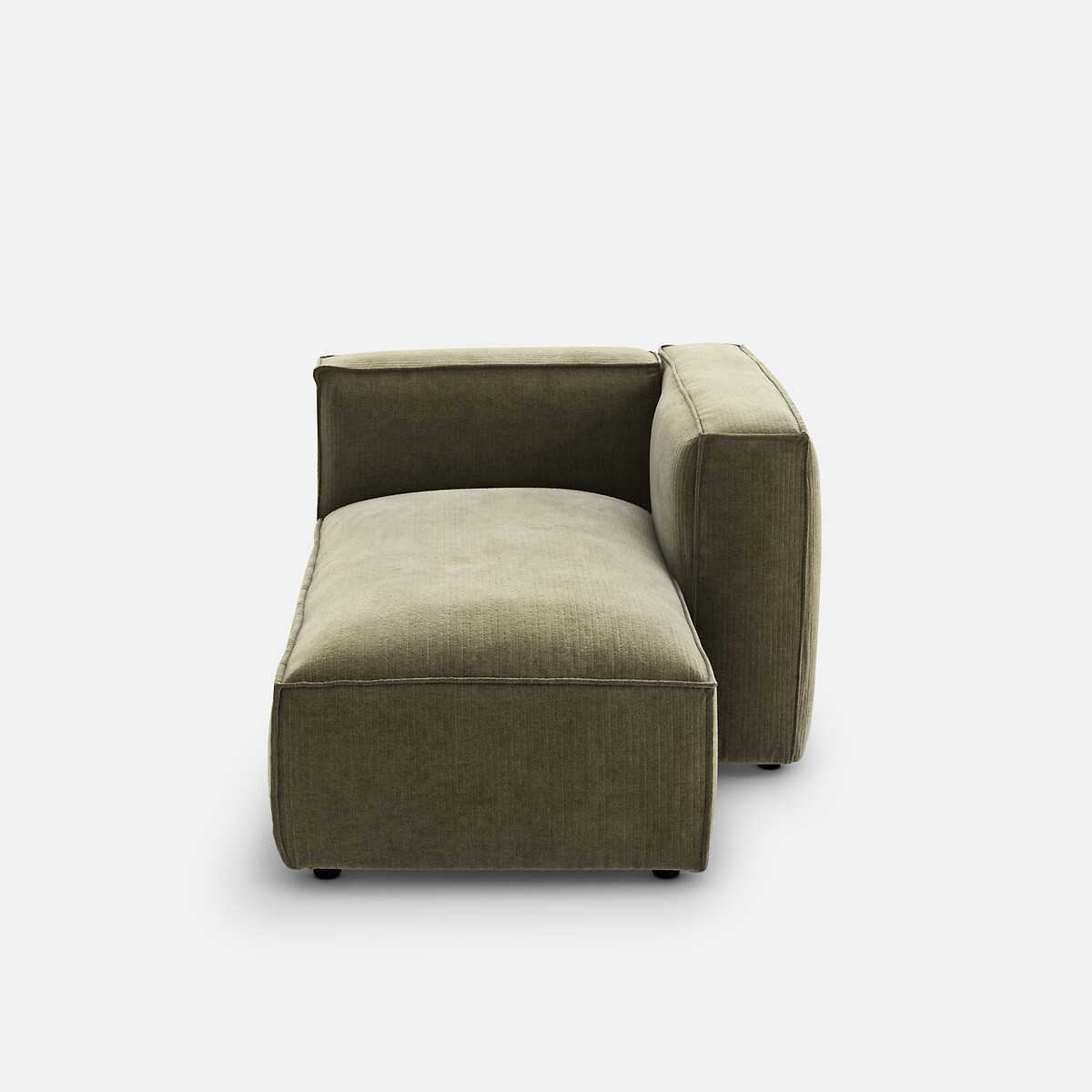 LA REDOUTE INTERIORS<br>Poltrona modular em veludo vintage canelado, Seven