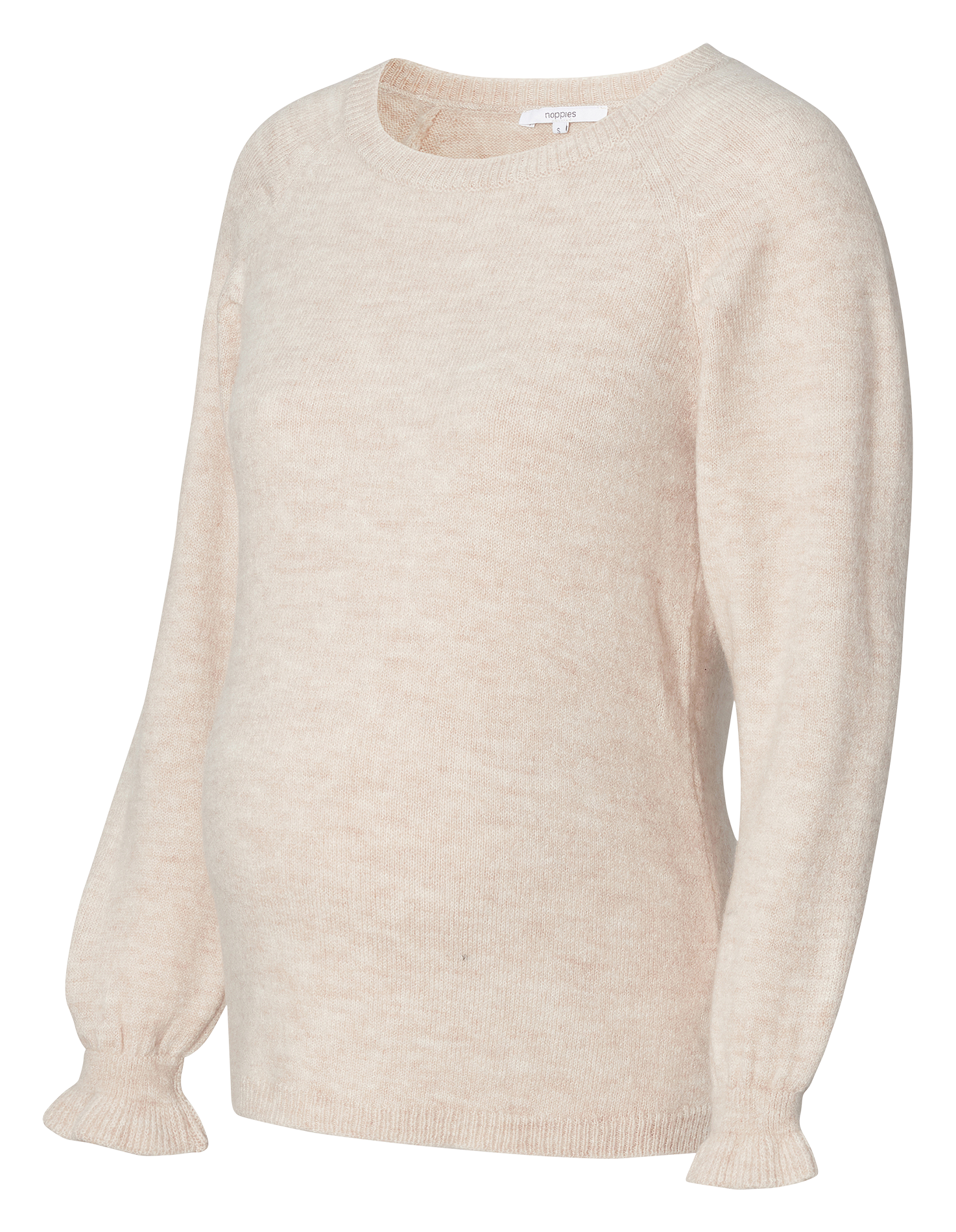 PIERZ - Pull de grossesse à manches volants | Beige