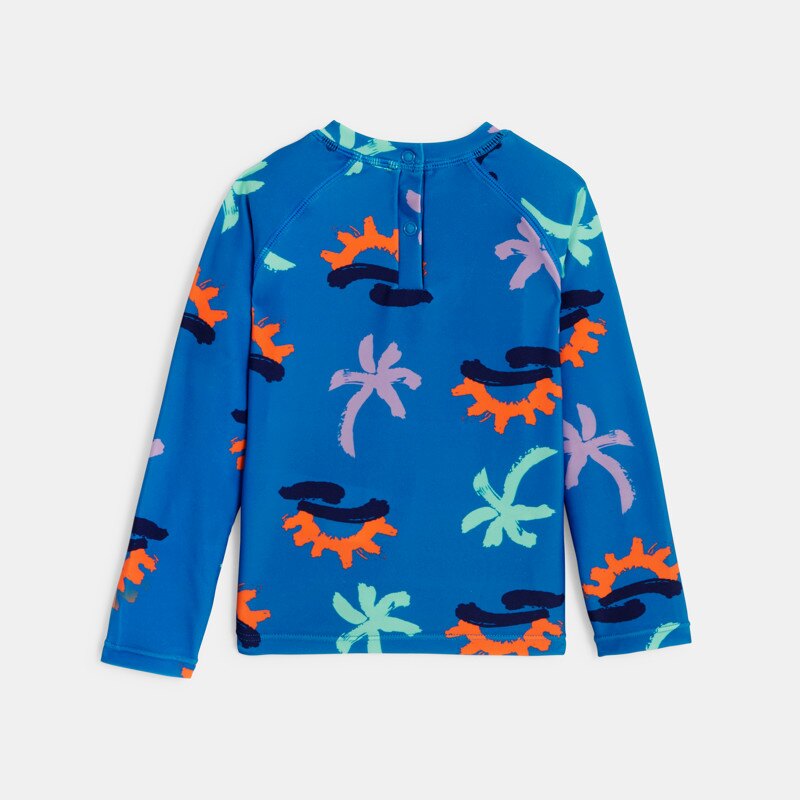 T-shirt anti UV bébé garçon bleu à imprimés palmiers Catimini Turquoise