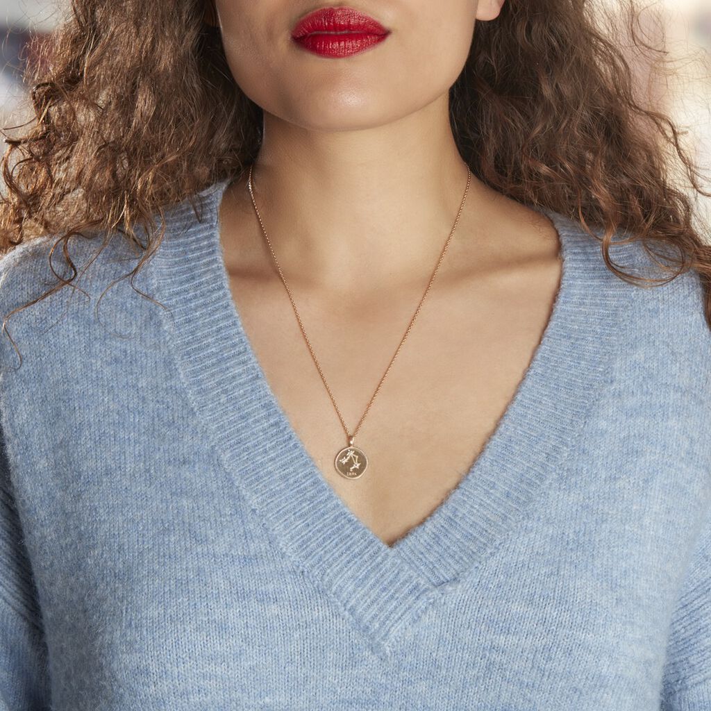 Collier Iago Plaqué Or Oxydes De Zirconium