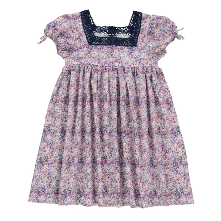 Bebe Organic Robe Fleurie Julia | Mauve