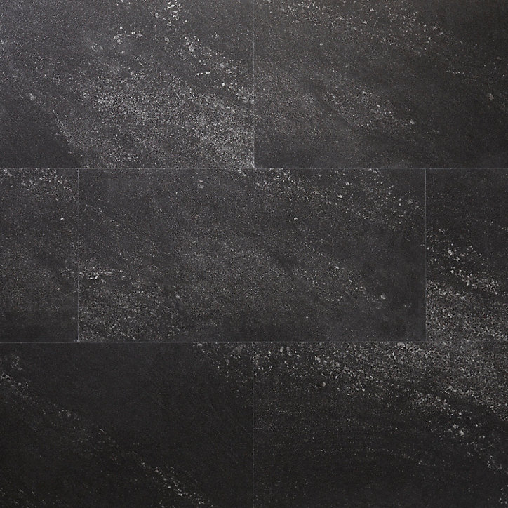 Dalle PVC clipsable Jazy Charcoal 30 x 60 cm GoodHome (vendue au carton)