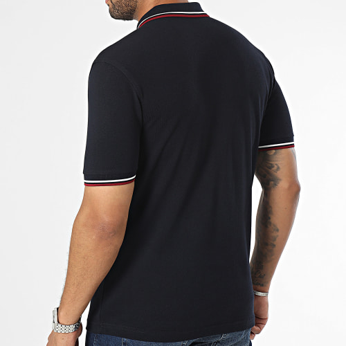Polo Manches Courtes Twin Tipped M3600 Bleu Marine
