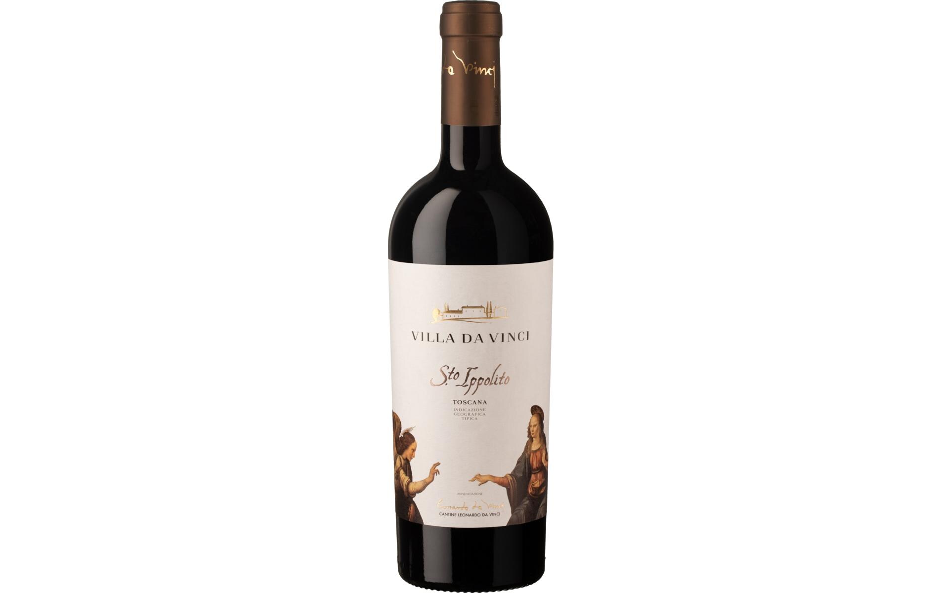 Rosso Toscana IGT Sant`Ippolito 0.75 lPurpurner Wein aus Italien