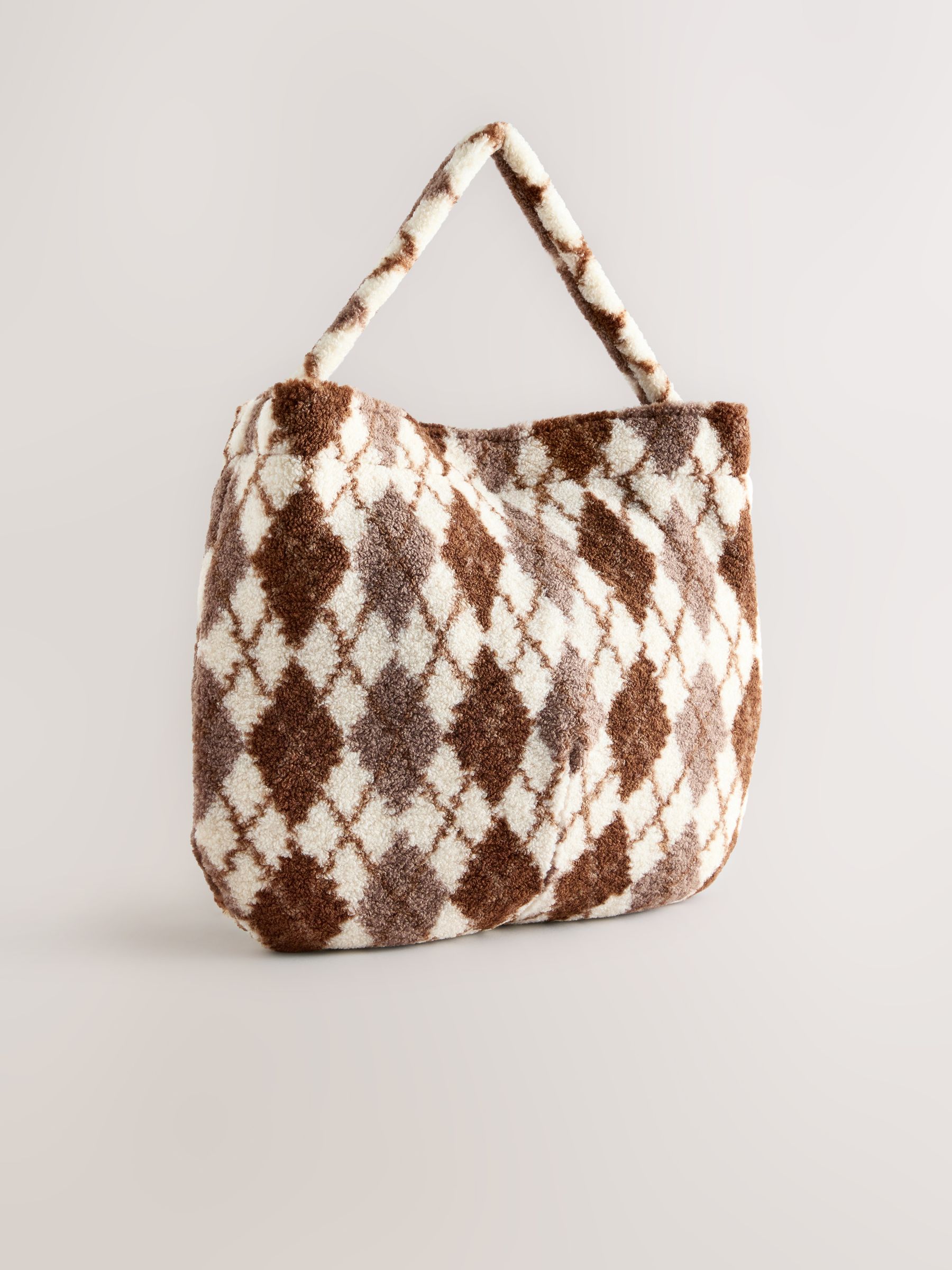 Chocoladebruin - Borg Argyle Shoulder Bag