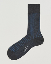 Falke Shadow Stripe Sock Light Blue/Navy