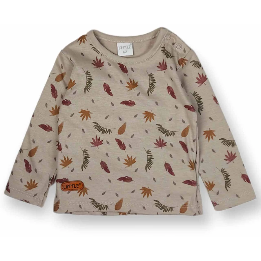 LITTLE Langarmshirt Fall Dreams Doppelpack grau