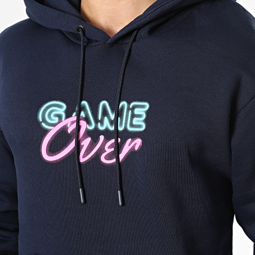 Sweat Capuche GK-1128 Bleu Marine