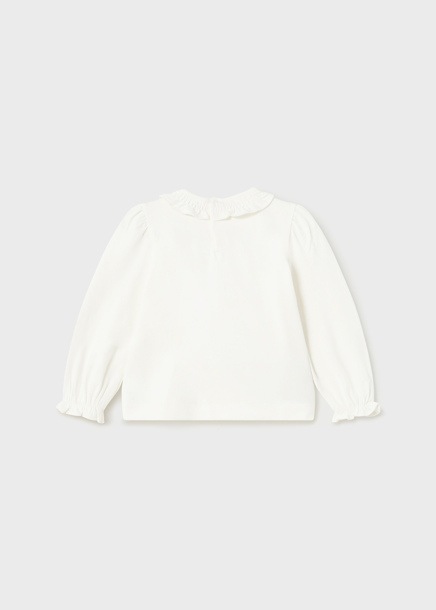 Camiseta infantil com babados Better Cotton