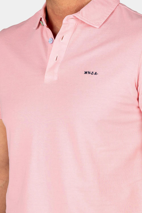 NZA roze heren polo