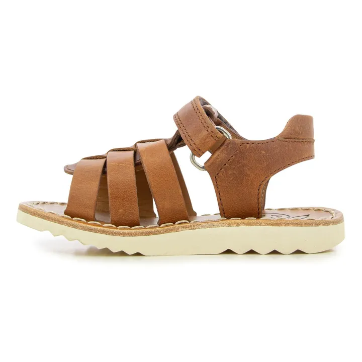 Pom d'Api Sandales Waff New Boy | Marron