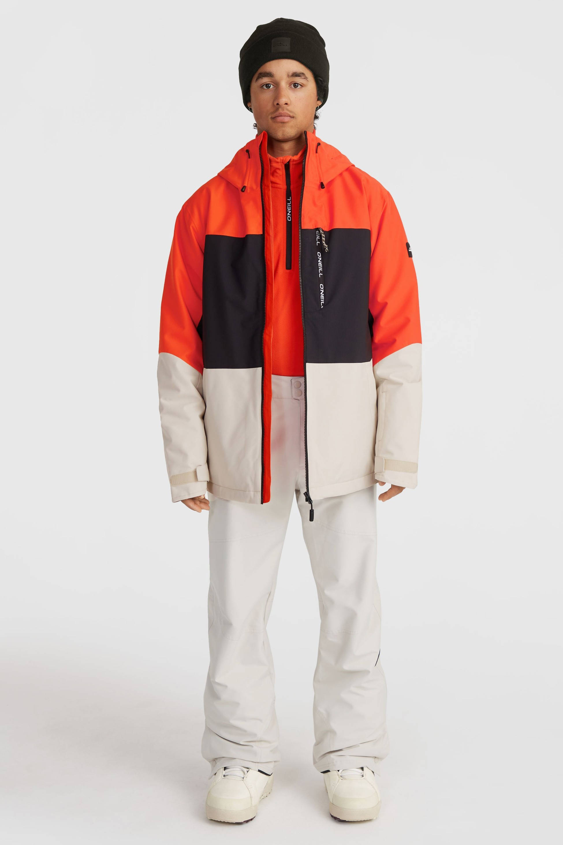 O'Neill ski-jack CARBONITE oranje/bruin/ecru