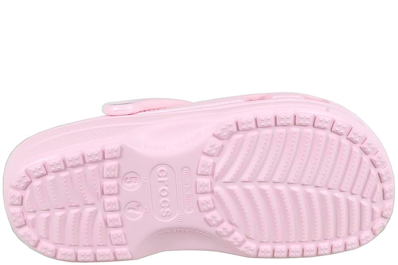 CROCS CLASSIC PINK MILK CLOGS I LYSERØDT GUMMI