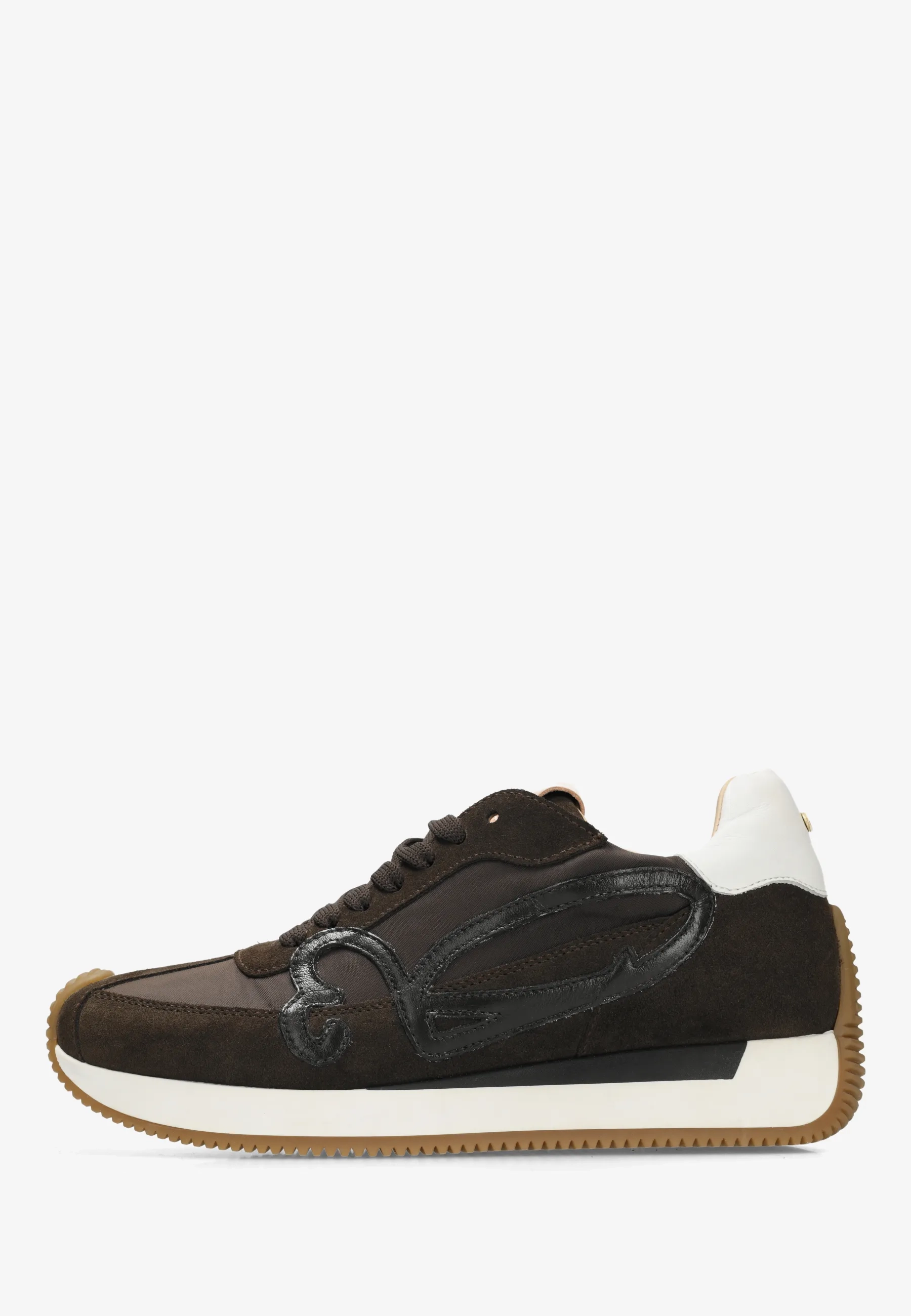 YENTL SIGN Sneaker mix Dark Brown