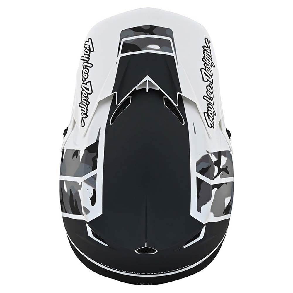 Troy Lee Designs - Casque enfant GP Nova Camo Youth Camouflage Gris / Noir / Blanc