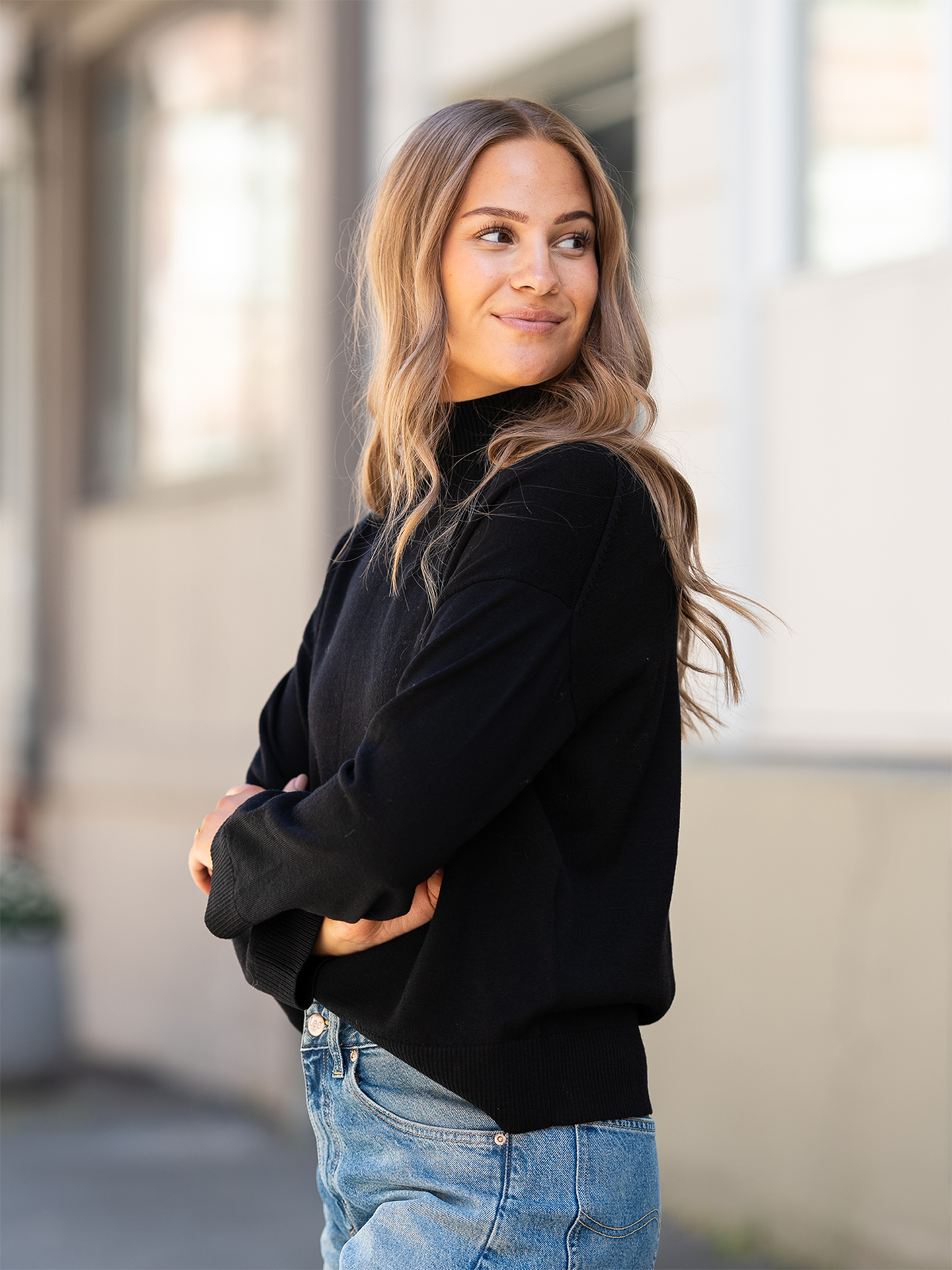 Hella Long Sleeve Knit High Neck