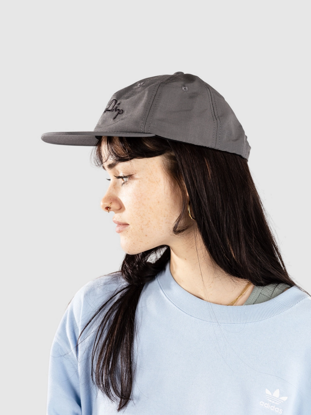 RIPNDIP Script Snapback Cap charcoal