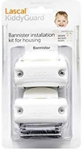 Lascal - KiddyGuard Avant/Accent/Assure - Trapleuning Installatiekit - Wit - Set van 2 Bannisters